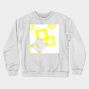 yellow white circular abstract texture Crewneck Sweatshirt